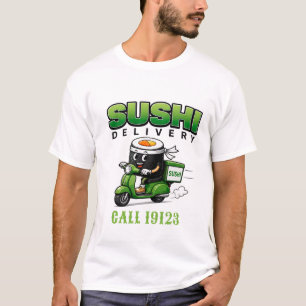 Camiseta 🍣 Roupas para Equipe de Entrega de Restaurante de