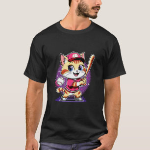 Camiseta Roupas para Meninas Jogadoras de Softbol de Beiseb