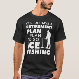Camiseta Roupas para Pesca no Gelo Design de Pescador Apose