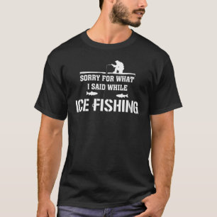 Camiseta Roupas para pesca no gelo Melhor pescador Design