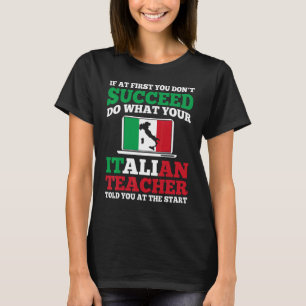 Camiseta Roupas para Professores de Italiano Melhor Design