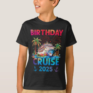 Camiseta Roupas para Viagem de Cruzeiro de Aniversário 2025