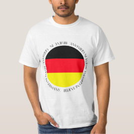 Camiseta Roupas Patrióticas Bandeira da Alemanha