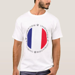 Camiseta Roupas Patrióticas da Bandeira da França