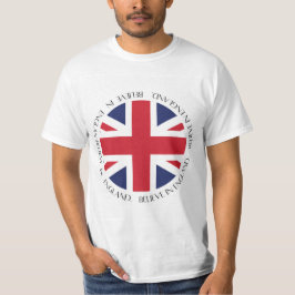 Camiseta Roupas Patrióticas da Bandeira da Inglaterra
