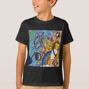 Camiseta Roupas Presentes Psicodélicos dos Anos 60 na Praia