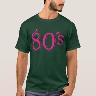 Camiseta Roupas Retrô dos Anos 80 Eu Amo os Anos 80