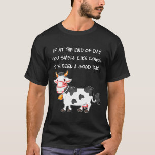 Camiseta Roupas Sorriso de Vaca Fazendeiro Fim do Dia Você 