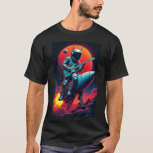Camiseta Roupas Vintage Gráficas Concerto Vamos para Marte