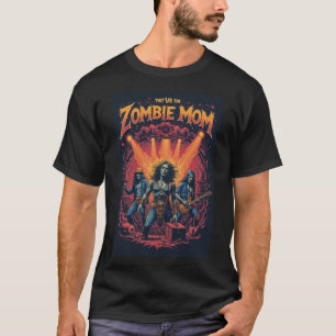 Camiseta Roupas Vintage Gráficos de Concertos Mãe Zumbi