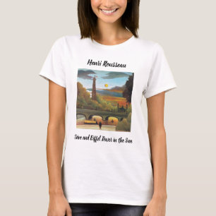 Camiseta Rousseau Sena e Torre Eiffel no Sunset 