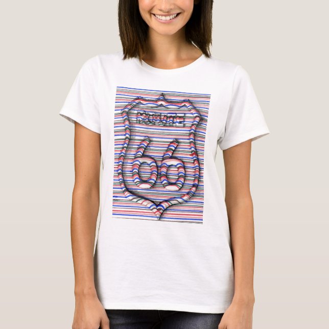 Camiseta route 66 3d line t-shirt (Frente)