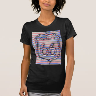 Camiseta route 66 3d line t-shirt
