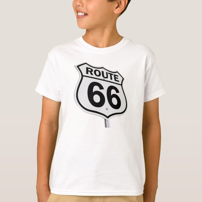 Camiseta Route 66 crianças t-shirt. (Frente)