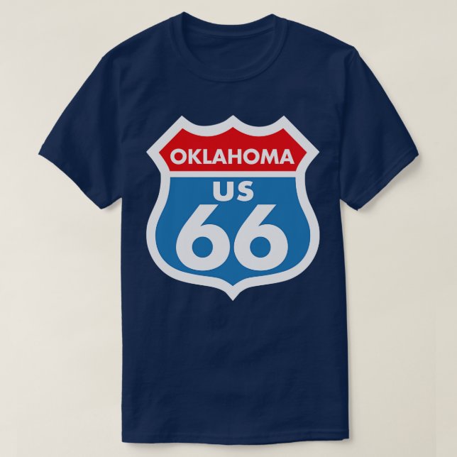 Camiseta Route 66 Oklahoma (Frente do Design)