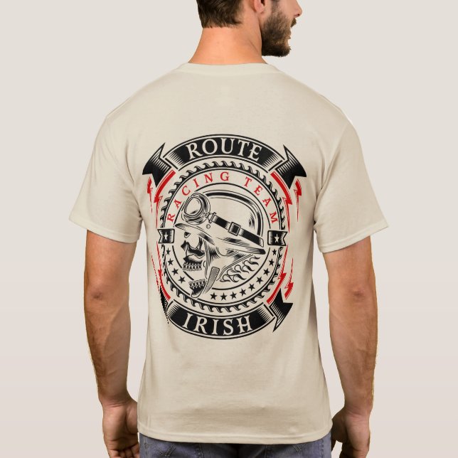 Camiseta "ROUTE IRISH RACING TEAM 2" personalizável (Verso)