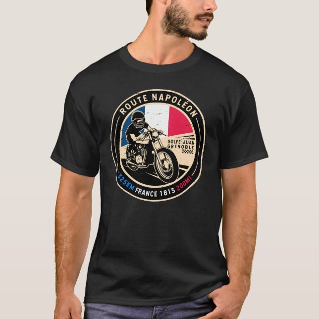 Camiseta Route Napoleon | França | Motociclos (Frente)