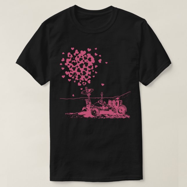 Camiseta Rover Lunar Rosa de Amor (Frente do Design)