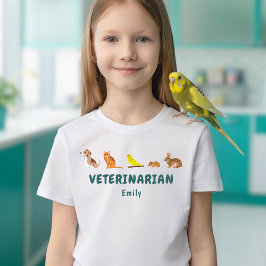 Camiseta Row Of Animals Kids' Veterinarian Pretend Play