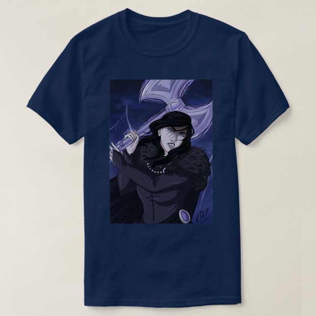 Camiseta Rowena, o Ever Observando Raven (Frente do Design)