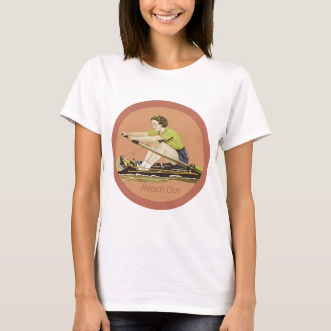 Camiseta Rower da mulher do vintage (Frente)
