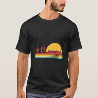 Camiseta Rowing Evolution Rowboat Paddling Canoeing Kayakin