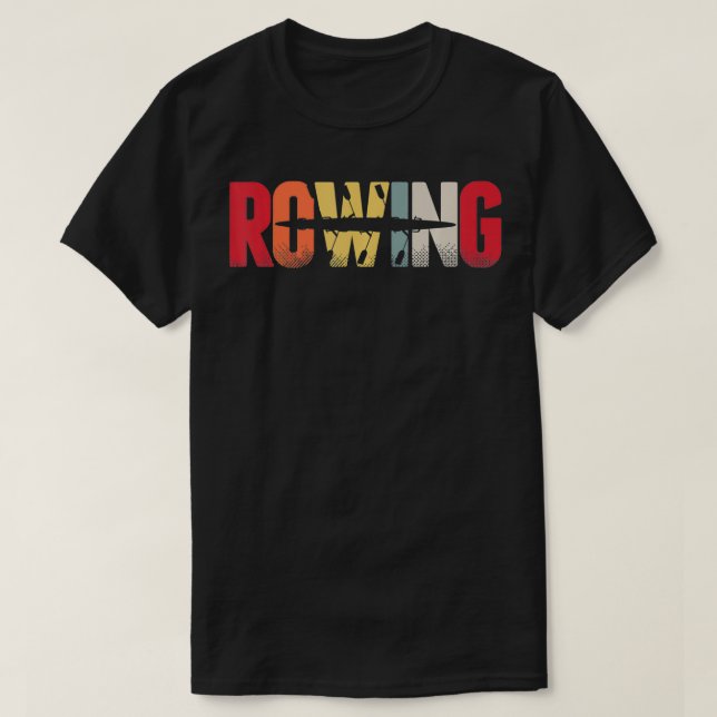 Camiseta Rowing Retro Rower Rowing Boat Sport Gift  (Frente do Design)