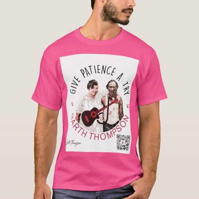 Camiseta roxa de estilo básico (Frente)