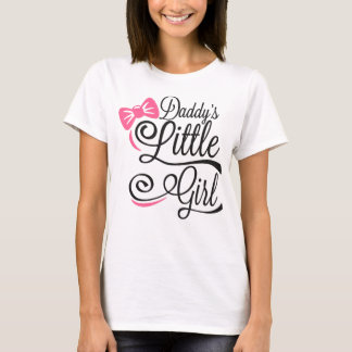 Camiseta Roxa Laço Rosa de Menina do Papai Script