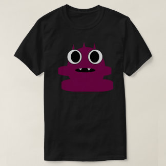 Camiseta Roxa Mini Monstro Skullnskin Design Gráfi