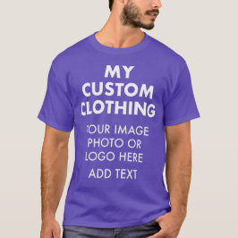 Camiseta roxa personalizada para HOMENS