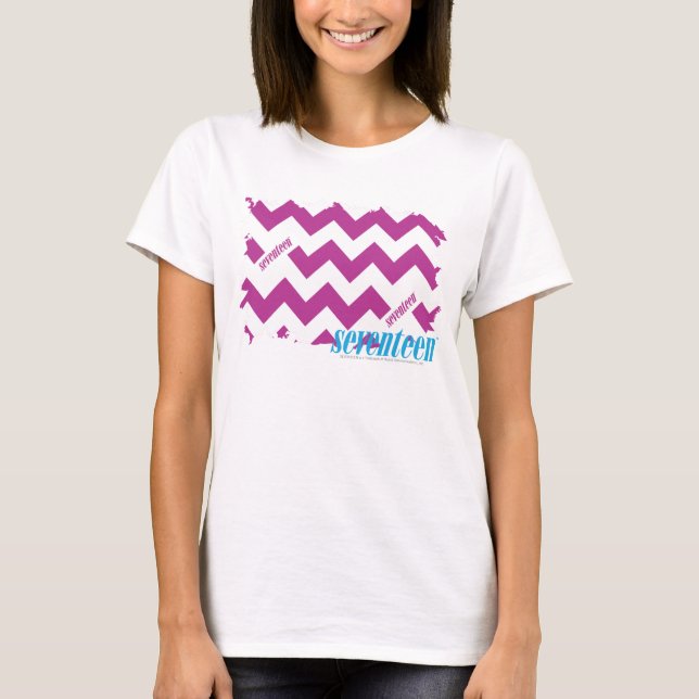 Camiseta Roxo 3 do ziguezague (Frente)