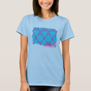Camiseta Roxo-Aqua 4 do damasco