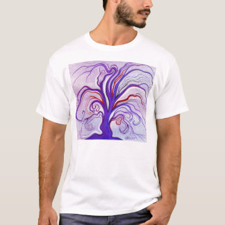 Camiseta Roxo & árvore da lavanda