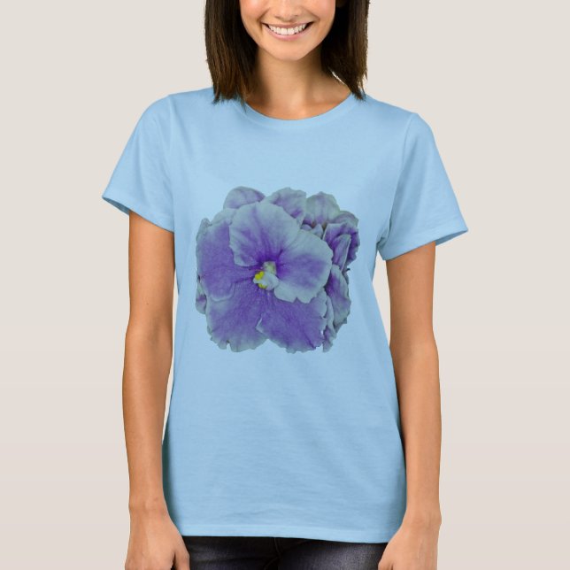 Camiseta Roxo da violeta africana (Frente)