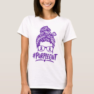 Camiseta Roxo de Coque Sujo Lutador Contra Epilepsia Consci