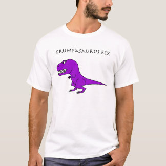 Camiseta Roxo de Grumpasaurus Rex