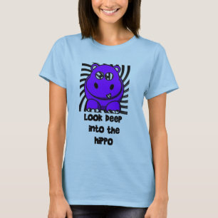 Camiseta Roxo do hipopótamo de Hypno