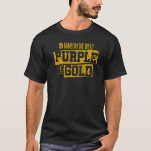 Camiseta Roxo Dourado Game Day Group para o futebol Segundo