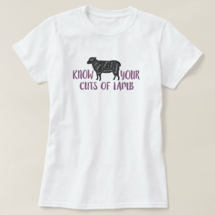 Camiseta Roxo e Cinzas conhecem seus cortes de carne