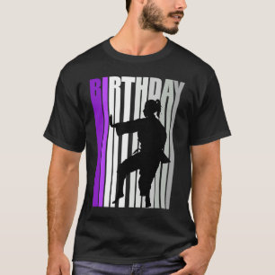 Camiseta Roxo Kid Karate Aniversário Comboio Colorido
