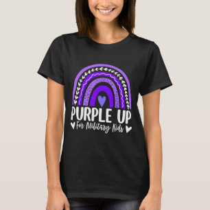 Camiseta Roxo para Cima para o Mês do Arco-Íris de Crianças