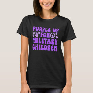 Camiseta Roxo para Crianças Militares