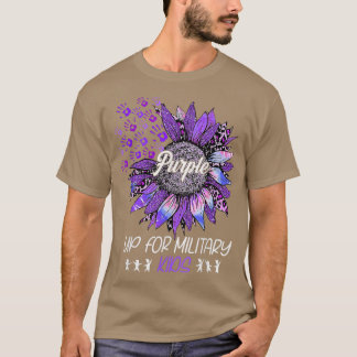 Camiseta Roxo Para Crianças Militares Chi Militar De Girass