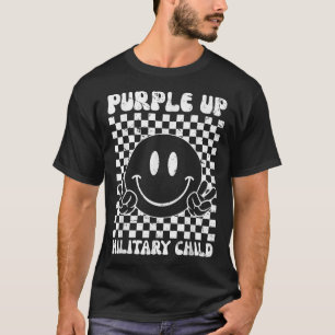 Camiseta Roxo Para Crianças Militares Groovy Filho Militar