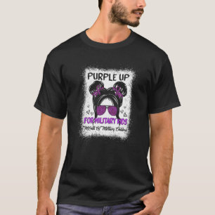 Camiseta Roxo Para Crianças Militares Mensageiros Chi Milit