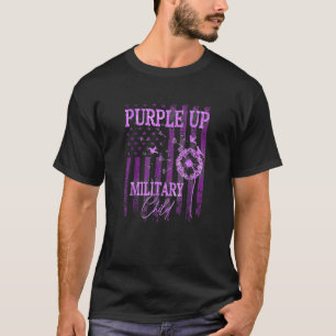 Camiseta Roxo Para Crianças Militares, Mês Dandelion Spark