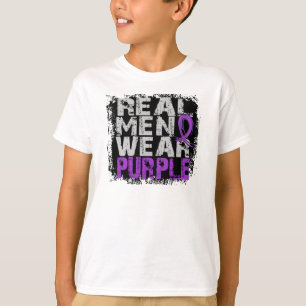 Camiseta Roxo real do desgaste de homens da epilepsia