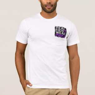 Camiseta Roxo real do desgaste de homens do lúpus