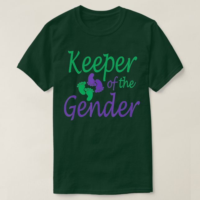 Camiseta Roxo Roxo e Verde do Partido - Detentor de (Frente do Design)